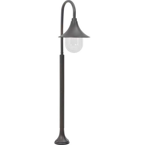 Lampadaire de jardin E27 120 cm en aluminium bronze