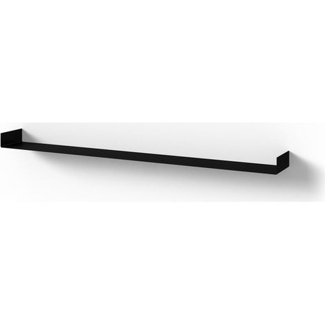 Looox Shelf C étagère encastrable - 80x10cm - noir mat (1/4)