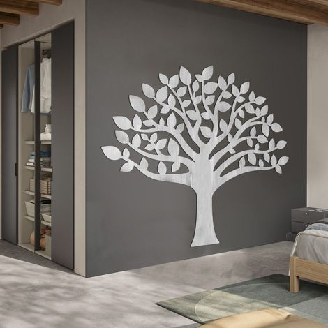 Decorazione in legno albero della vita, legno sbiancato altezza 1,7 metri (1/3)