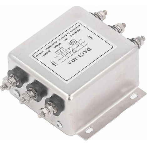 Filtre EMI triphasé pour la réduction du bruit et la suppression des interférences - Solution d'alimentation AC 250 V à 440 V (1/3)