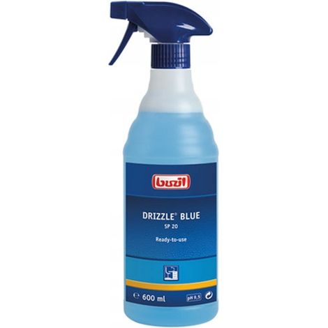 Produit d'entretien buzil drizzle blue économique sans traces