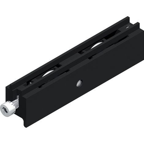 La Croisee Ds – Rail de porte coulissante aluminium – Galet résine double non réglable – Charge maximale 80kg – Installation simple – DS3749