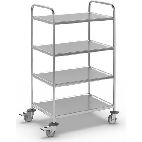 For Demand, Chariot de service en inox, L x l x h 910 x 590 x (1/5)