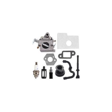 Hippotech Carburateur Remplacement pour Stihl MS180 017 018 Scie à chaîne avec filtre à air Ligne de fioul H568 (1/3)