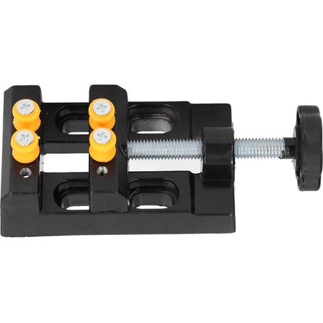 Mini morsa per trapano a colonna, morsetto da banco per macchine utensili, realizzato in lega di alluminio, adatto per la lavorazione del legno.