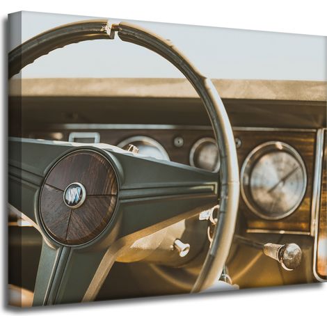 Leinwanddruck Vintage Oldtimer 50x40 cm