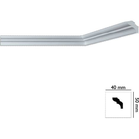 CORNICE DECORATIVA PER SOFFITTO mod. I755 - mm. 40 x 50 x 2 mt