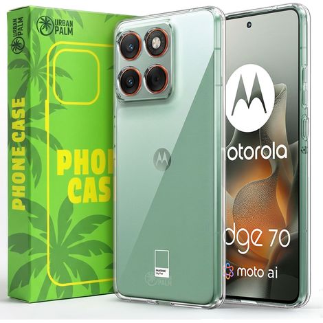 Étui UrbanPalm pour Motorola Edge 70, en silicone transparent (1/5)