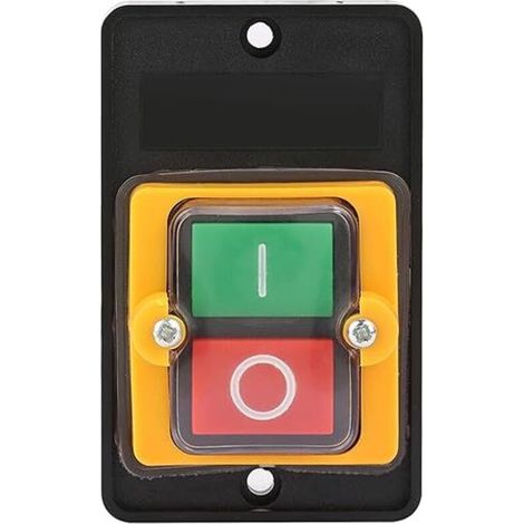 Bouton-poussoir Marche/Arrêt étanche et Antipoussière, Interrupteur à Bouton de Machine 220V/380V 10A – IP65, pour Commande Industrielle (1/5)
