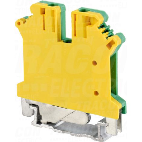 Morsetto del conduttore di protezione per rotaia, vite, giallo-verde 0,2-2,5mm2, 32A ZUG (1/2)