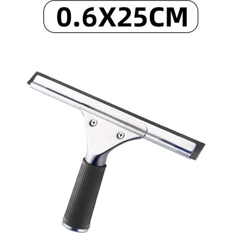 Raclette à Vitres Professionnelle en Acier Inoxydable avec Lame de 25 cm pour Cuisine, Fenêtre, Salle de Bain, Voiture (1/5)