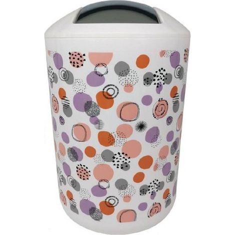 Cleafe - Pattumiera Cestino Secchio Rifiuti Accessorio Arredo Bagno Sfere Astratte 87086 - (1/2)