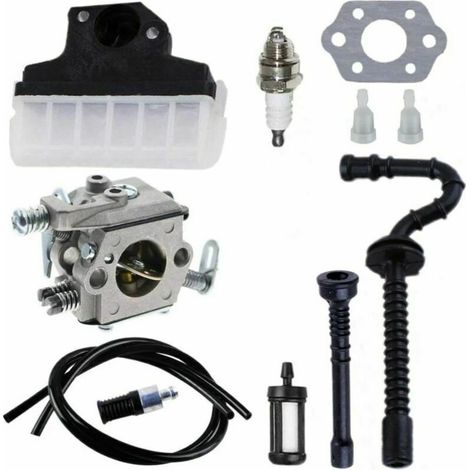 Carburatore + Filtro aria + Candela + Tubo carburante/olio per motosega STIHL 021 023 025 MS210 MS230 MS250 - Carburatore Crezuo