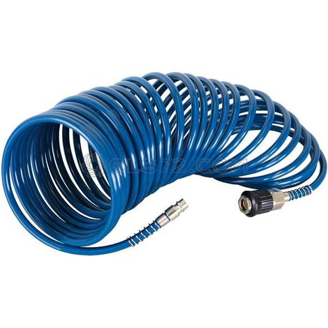 TUBOS AIRE EN ESPIRAL 10M RACORES ENCHUFE RAPIDO RACOR CEE SCHEPPACH