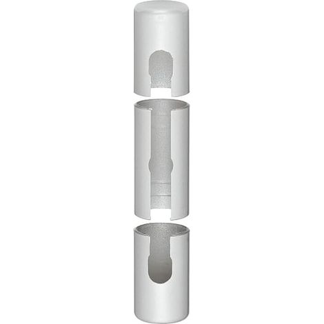 – Couvre gond cache paumelle pour porte et fenêtre – Plastique blanc – Longueur 119mm – Diamètre 20mm – Protection charnières
