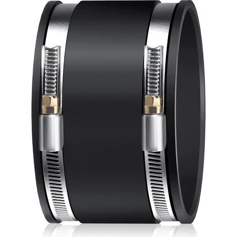100mm Manchon Caoutchouc Tuyau Ø 100 mm Raccord flexible en caoutchouc avec deux colliers en acier inoxydable pour ventilateur tubulaire, filtre à charbon, tuyau rigide, tuyau en acier (1/5)