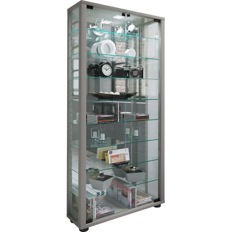 Escaparate del soporte de cristal Lumo Maxi Espejo 115x59x18 - VCM