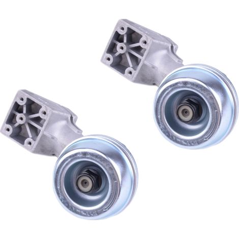 Trade-Shop Getriebekopf Winkelgetriebe für Stihl Motorsensen, M10x1 / M12x1,25 Linksgewinde für 25,5mm / 28mm Rohr - Typ: FS100 FS200 FS250 etc. (2 Stück)