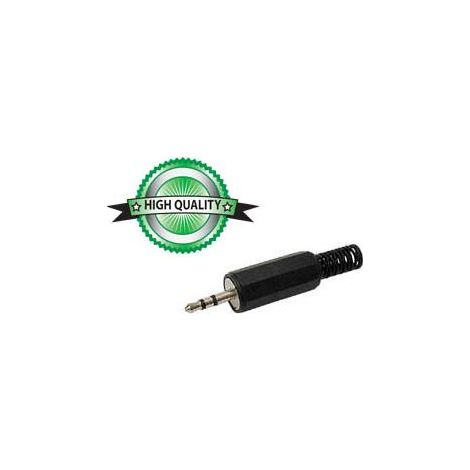 JACK MALE 2.5mm STEREO - PLASTIQUE NOIR CA002 RI836