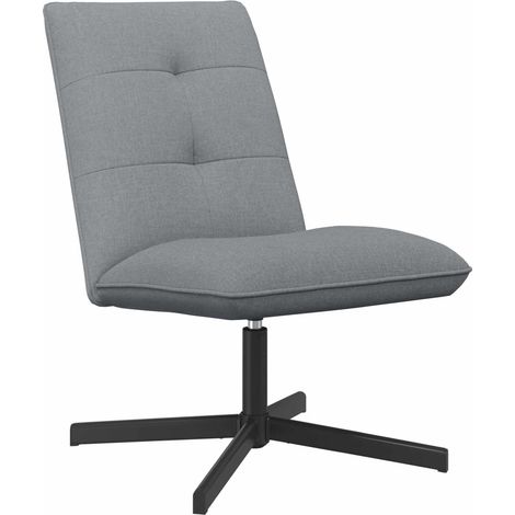 Sedia girevole Grigio Chiaro Tessuto vidaXL (1/5)