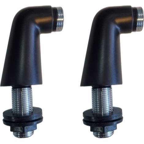Lot de 2 colonnettes rondes ANQUIER noir mat (1/4)
