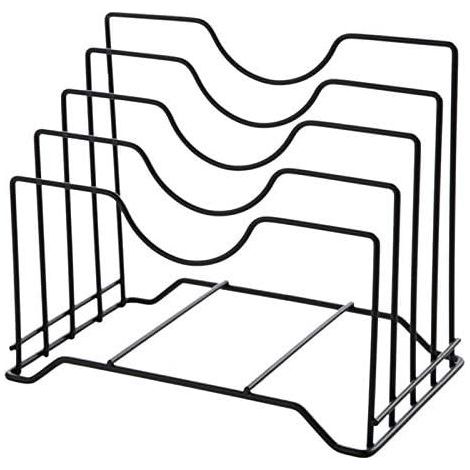 Deckelhalter Aufbewahrung Deckel Pfanne Schrank Pantry Rack Organizer Multifunktionale Küche Cut Table Organizer Aufbewahrungshalter (1/5)