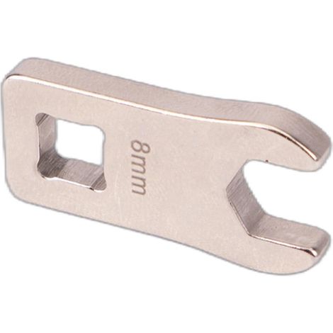 Clé à Patte d'Oie 8mm Vélo, Adaptateur Couple Carré 1/4" Acier au Carbone Clé à Fourche pour Écrou de Tuyau Frein Hydraulique Outil (1/5)