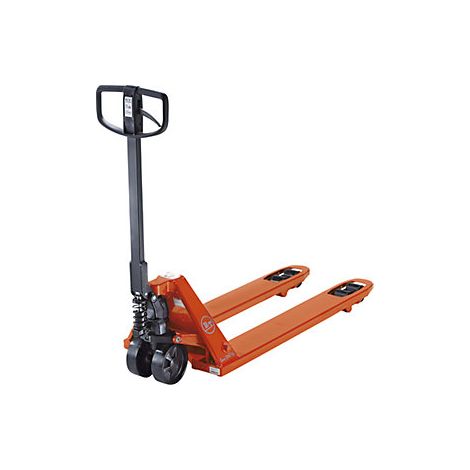Transpaleta  BT Lifter  ruedas de maniobra de caucho macizo