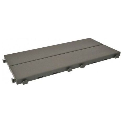 Piastrelle autobloccanti in Plastica con Finitura ad Effetto Legno 37,7 x 18,6 cm da Interno Esterno e Giardinoi PEZZI 8 Colore: 868883