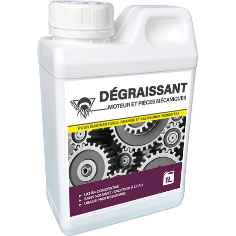Dégraissant professionnel pour moteur 1L – Ultra concentré diluable – Élimine graisse et saleté – Formulation sans solvant