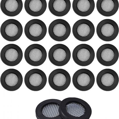 Kaelt - Ensemble de 20 pièces comprenant des joints pour flexible de douche, des joints toriques et des filtres en caoutchouc (1/4)