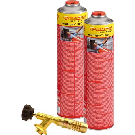 ROTHENBERGER INDUSTRIAL GASBRENNER HOT PACK 2 650 C 2,5 H INCL. BOTELLA DE GAS 18078 (1/2)