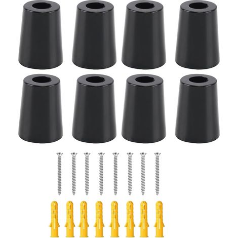 Lot de 8 étagères murales pour vêtements de Ski, Rangement Vertical pour Skis, Snowboard, Support Flottant pour Salon (1/5)