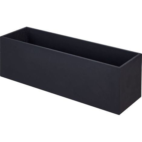 Jardinera de hormigon BALKO 80 negro (1/4)