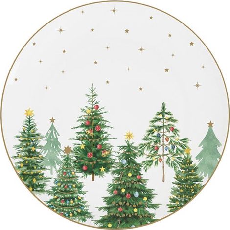 12 Dessertteller 19 cm - Festive Trees - Easy Life