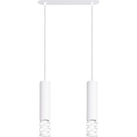 Lampada a sospensione Liro bianco 33x125x6cm Sollux (1/5)