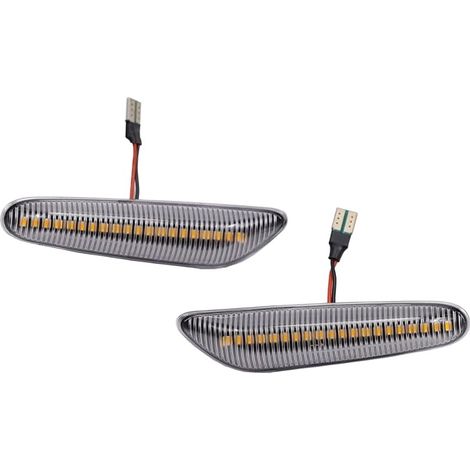 2Pcs Feux latéraux LED dynamiques Pour BMW 1 3 5 Series E60 E61 E81 E82 E88 E46 E90 E91 E92 E93 X3 E83 X1 E84,Clignotant Feux latéraux pour auto (1/5)