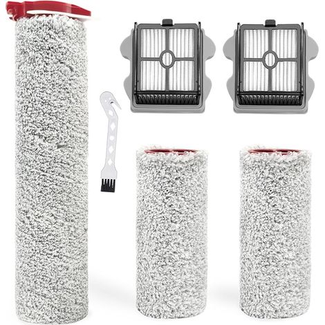 Brosse rotative accessoires pour Roborock Dyad Pro, Dyad Pro Combo Pièces de rechange pour aspirateur eau et poussière, 2 brosse rotative + 2 filtres Hepa + 1 brosse (1/5)