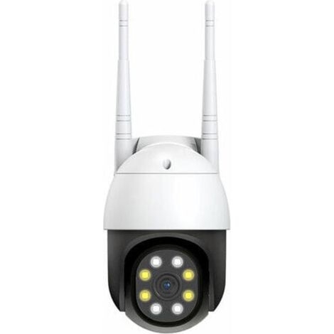 Caméra extérieure WiFi PTZ sans fil 720P avec angle de vision 360°, vision nocturne, audio bidirectionnel, détection de mouvement, application Yoosee (1/5)