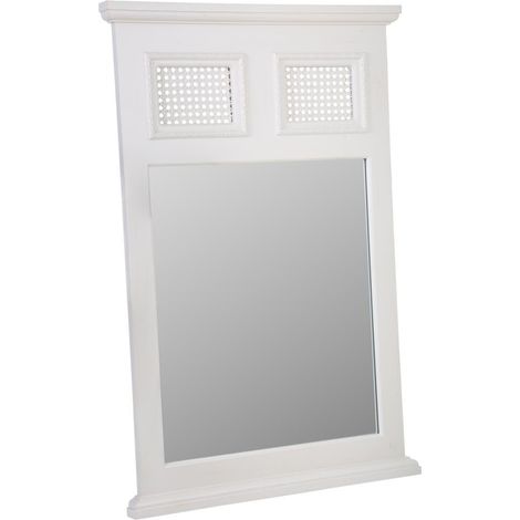 Espejo de madera gris 60x4x90