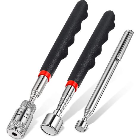 Outil de ramassage magnétique télescopique en 3 pièces - Gadget de bâton magnétique (1/4)