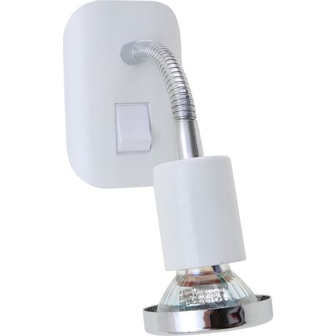 LED Steckerleuchte, weiss, 1xLED/GU10/3W