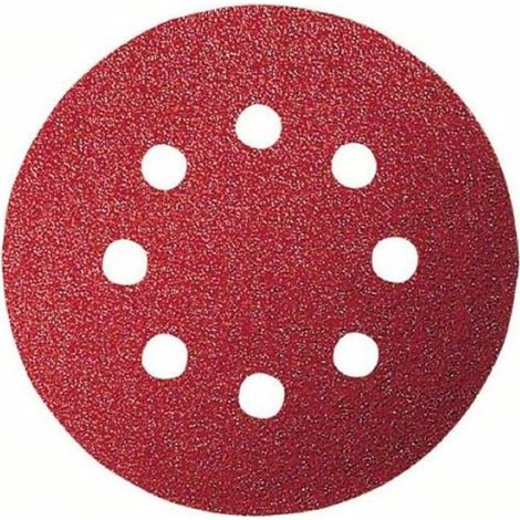 Disques abrasifs Lot de 5 Grain 60 Diamètre 125 mm 8 trous Pour ponceuses orbitales aléatoires (1/3)