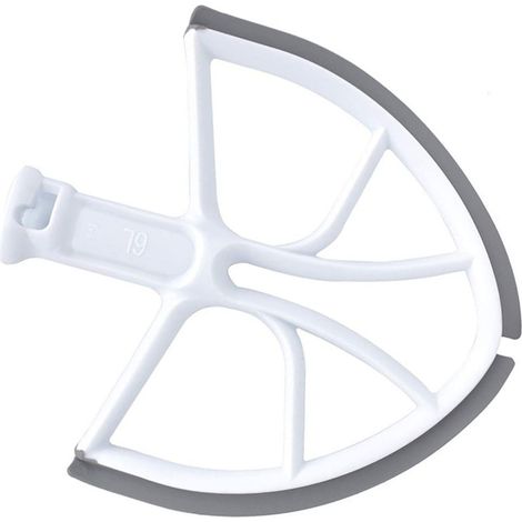 Batteur plat à bord flexible en silicone pour robot pâtissier à bol relevable de 6 pintes (1/5)