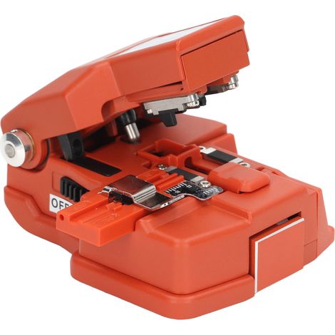 Cliveuse de fibre optique haute précision, coupe fluide et stable, pour épissure à froid, orange (1/5)