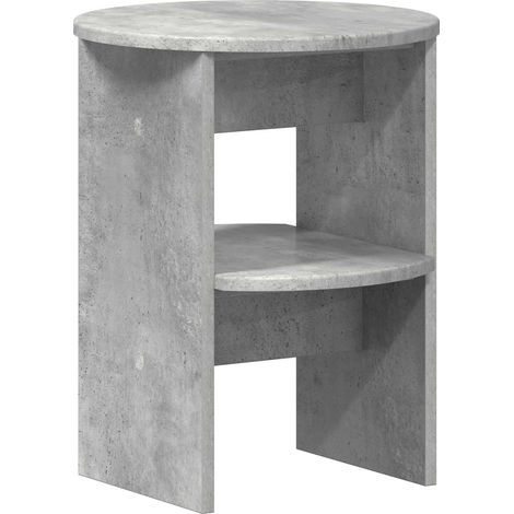 Seitenschrank Betongrau Ø40 x 50 cm Holzwerkstoff vidaXL