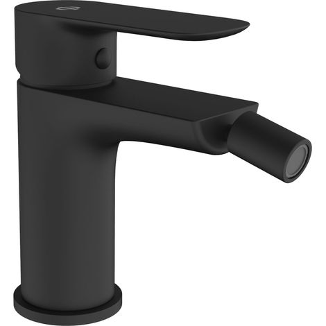 Grifo de Bidé  Modelo CASSIO  Fabricado en Latón  Monomando  Acabado en Negro (1/2)