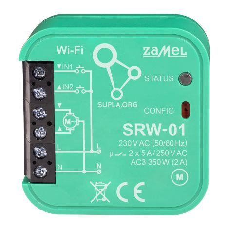 SUPLA ZAMEL - COMMANDE DE VOLET ROULANT WIFI SRW-01 I INTERRUPTEUR INTELLIGENTE ÉLECTRIQUE I INTERRUPTEURVOLET CONNECTÉ I MONTAG (1/3)