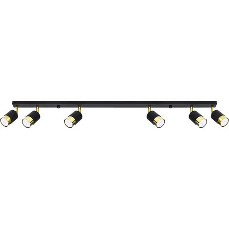 NERO 6 black/gold ceiling lamp (1/5)