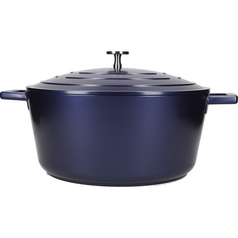 Pentola Aster in Alluminio 5L Blu Metallico (1/4)
